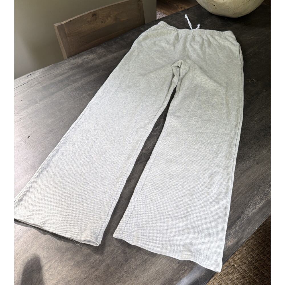 Brandy Melville Waffle sweatpants -NWT - Gray - One size